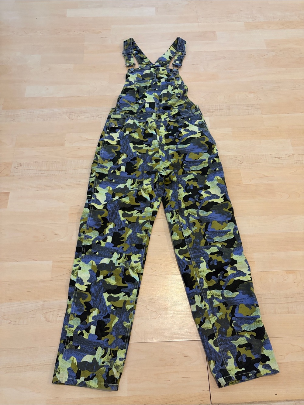BP. + Wildfang Camo Overalls Size XS